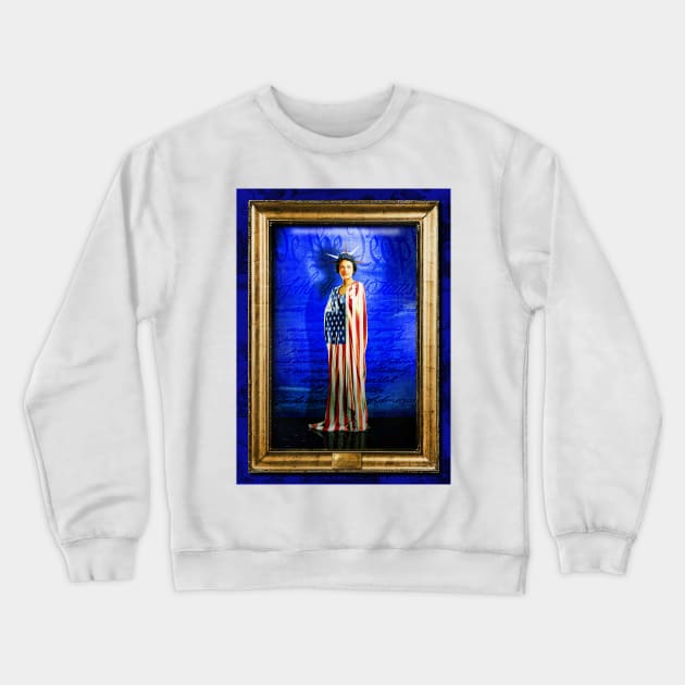 Miss Liberty Crewneck Sweatshirt by rgerhard